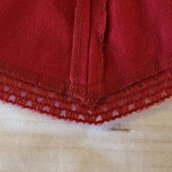 Zara Basic Women’s Midi A-Line Pencil Skirt Antique Ruby Sz 8 - Picture 4 of 8